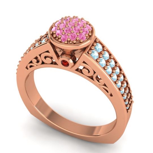 Statement Floral Pave Utsa Ring