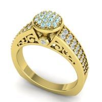 Statement Floral Pave Utsa Ring