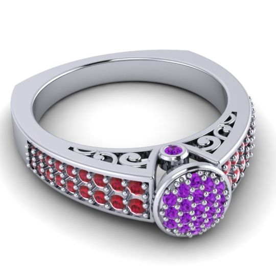 Statement Floral Pave Utsa Ring