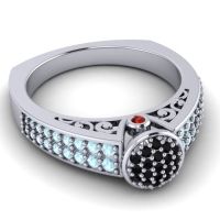 Statement Floral Pave Utsa Ring