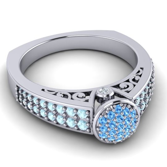 Statement Floral Pave Utsa Ring