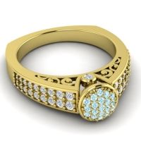 Statement Floral Pave Utsa Ring