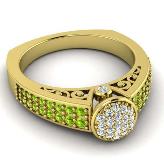 Statement Floral Pave Utsa Ring