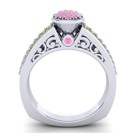 Statement Floral Pave Utsa Ring