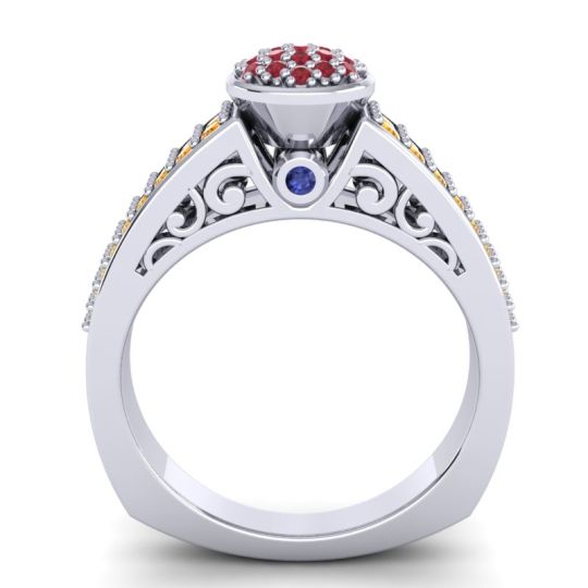 Statement Floral Pave Utsa Ring