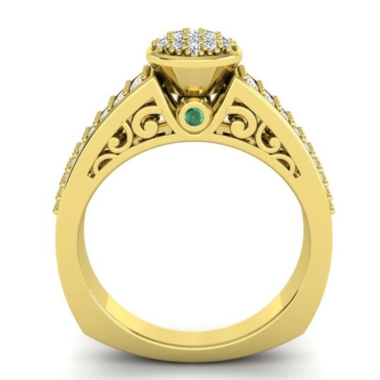 Statement Floral Pave Utsa Ring