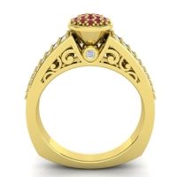 Statement Floral Pave Utsa Ring