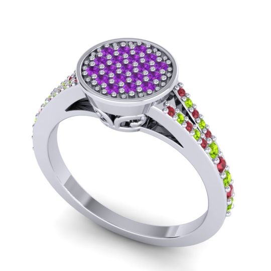 Statement Floral Pave Dipa Ring