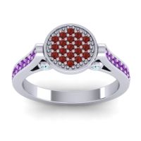 Statement Floral Pave Gavaksa Ring