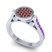 Statement Floral Pave Gavaksa Ring