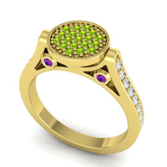 Statement Floral Pave Gavaksa Ring