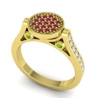 Statement Floral Pave Gavaksa Ring