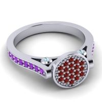 Statement Floral Pave Gavaksa Ring