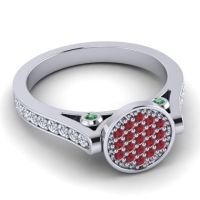 Statement Floral Pave Gavaksa Ring