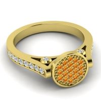 Statement Floral Pave Gavaksa Ring
