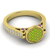 Statement Floral Pave Gavaksa Ring