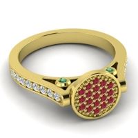 Statement Floral Pave Gavaksa Ring
