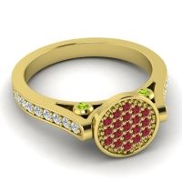 Statement Floral Pave Gavaksa Ring