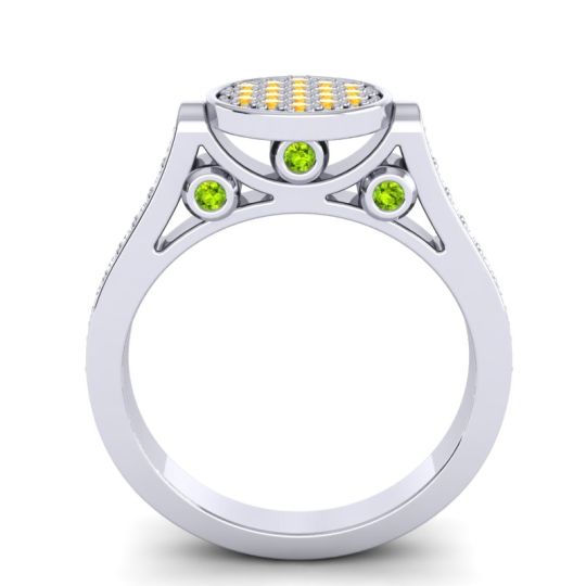 Statement Floral Pave Gavaksa Ring