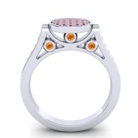 Statement Floral Pave Gavaksa Ring