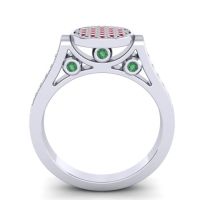 Statement Floral Pave Gavaksa Ring