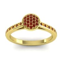 Garnet Fashion Ring In 14k Yellow Gold With Citrine – Jalaksa Simple Ring