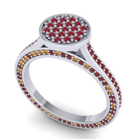 Statement Floral Pave Plavaka Ring