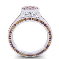 Statement Floral Pave Plavaka Ring