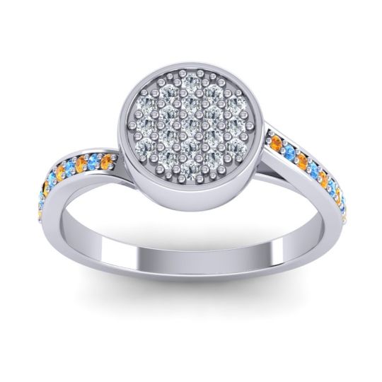 Statement Floral Pave Cakra Ring