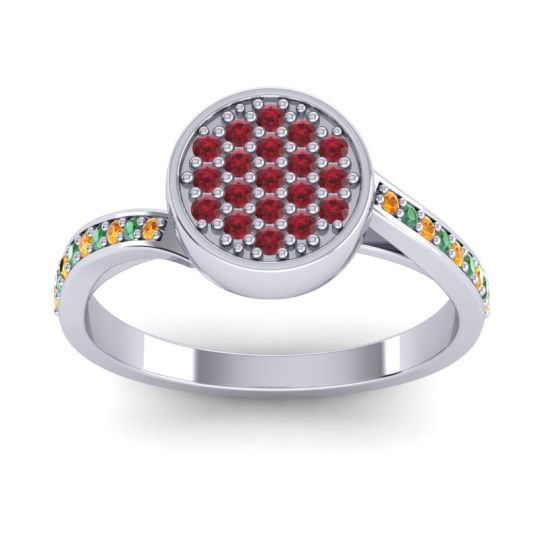 Statement Floral Pave Cakra Ring