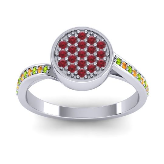 Statement Floral Pave Cakra Ring