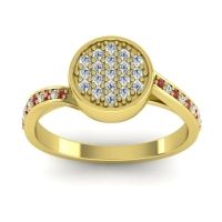 Diamond Fashion Ring In 14k Yellow Gold With Ruby – Cakra Statement Ring