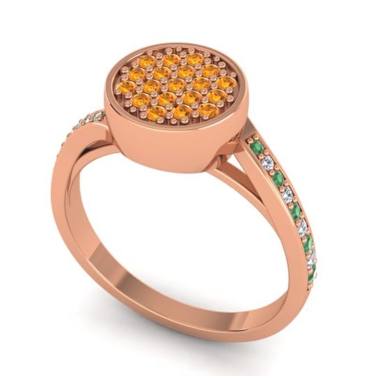 Statement Floral Pave Cakra Ring