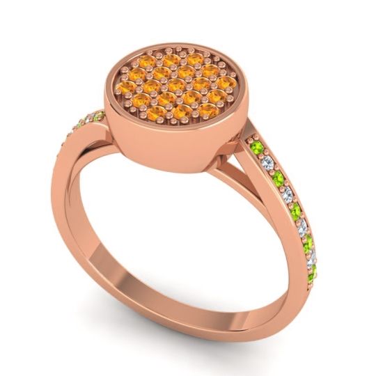 Statement Floral Pave Cakra Ring