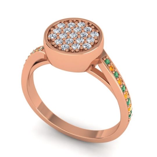 Statement Floral Pave Cakra Ring