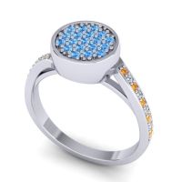 Statement Floral Pave Cakra Ring