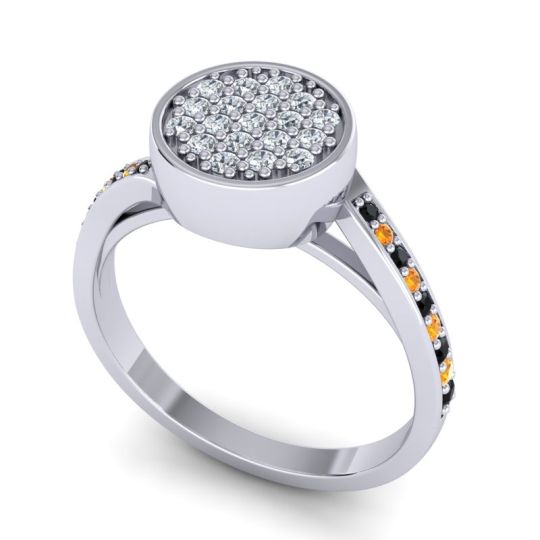 Statement Floral Pave Cakra Ring