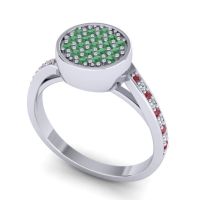 Statement Floral Pave Cakra Ring