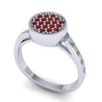 Statement Floral Pave Cakra Ring