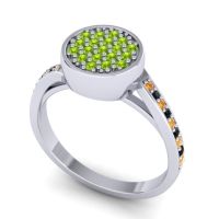 Statement Floral Pave Cakra Ring