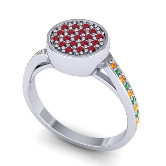 Statement Floral Pave Cakra Ring