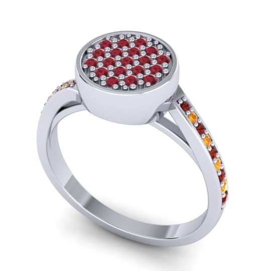 Statement Floral Pave Cakra Ring