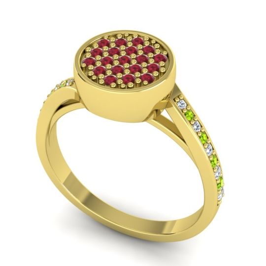 Statement Floral Pave Cakra Ring