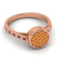 Statement Floral Pave Cakra Ring