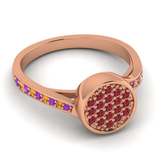 Statement Floral Pave Cakra Ring