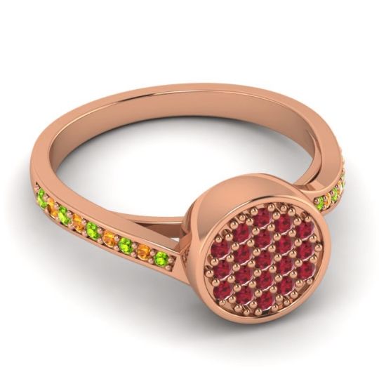 Statement Floral Pave Cakra Ring