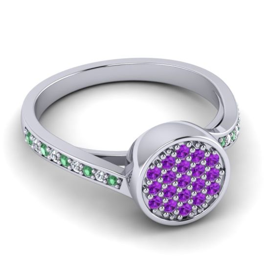 Statement Floral Pave Cakra Ring