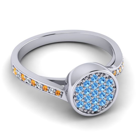 Statement Floral Pave Cakra Ring