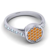 Statement Floral Pave Cakra Ring