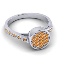 Statement Floral Pave Cakra Ring